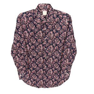 Brooks Brothers Paisley Dress Shirt Made in Italy Long Sleeve 15 1/2 Medium